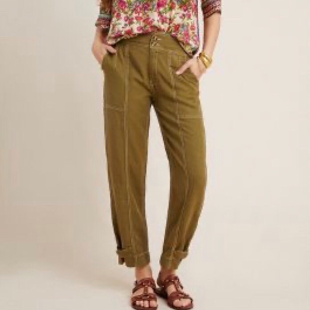 Anthropologie Jackson Tapered Utility Pants Size 4